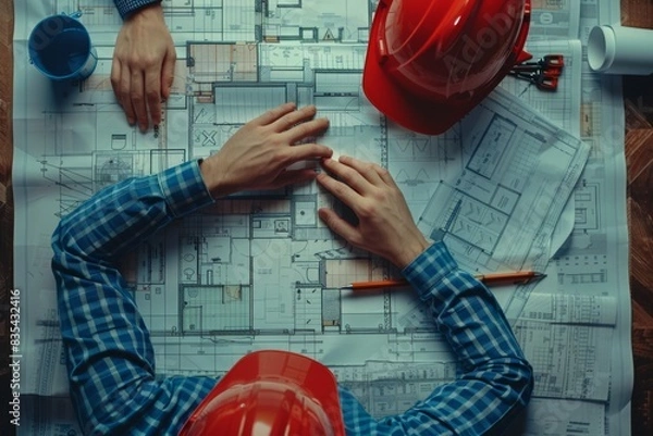 Fototapeta Architects at Work