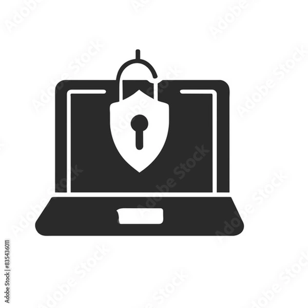 Obraz Cybersecurity icon AI Generated