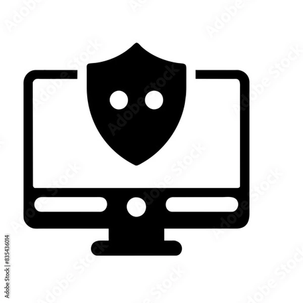 Obraz Cybersecurity icon AI Generated