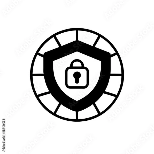 Obraz Cybersecurity icon AI Generated