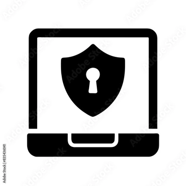 Obraz Cybersecurity icon AI Generated