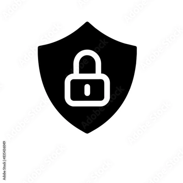 Obraz Cybersecurity icon AI Generated