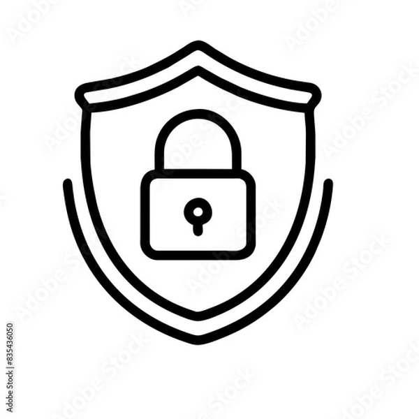 Obraz Cybersecurity icon AI Generated