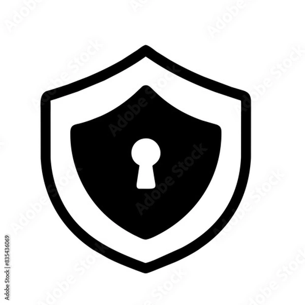 Obraz Cybersecurity icon AI Generated