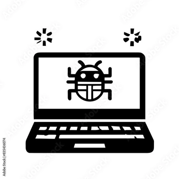 Obraz Cybersecurity icon AI Generated
