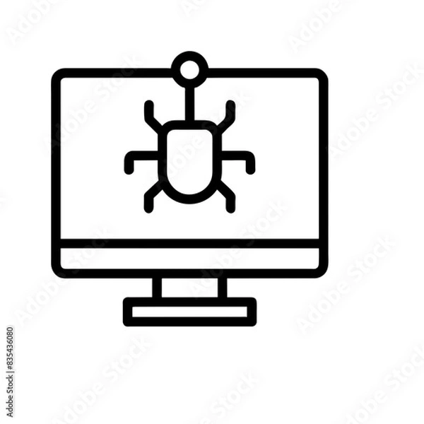 Obraz Cybersecurity icon AI Generated