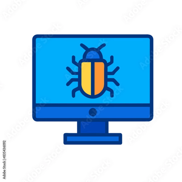 Obraz Cybersecurity icon AI Generated