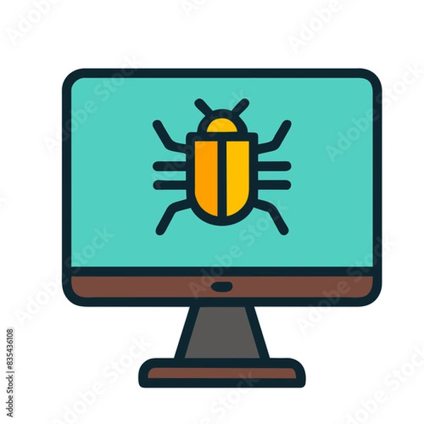 Obraz Cybersecurity icon AI Generated