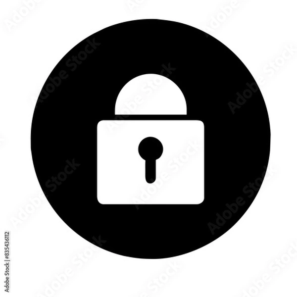 Obraz Cybersecurity icon AI Generated