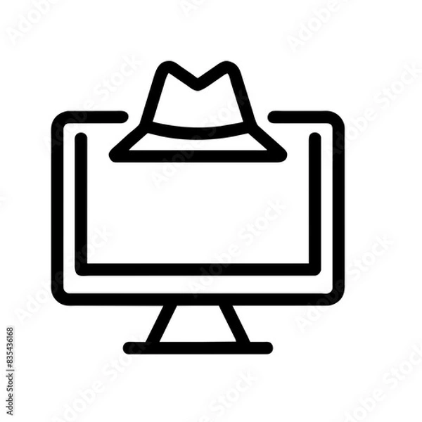 Obraz Cybersecurity icon AI Generated