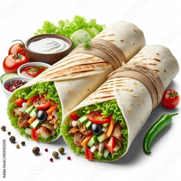 Obraz shawarma roll