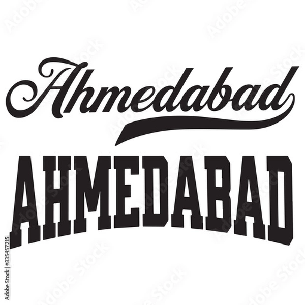 Obraz Ahmedabad India Word Vector