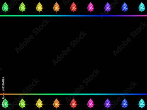 Fototapeta Colorful gems background. Sparkling crystals. Vector illustration.