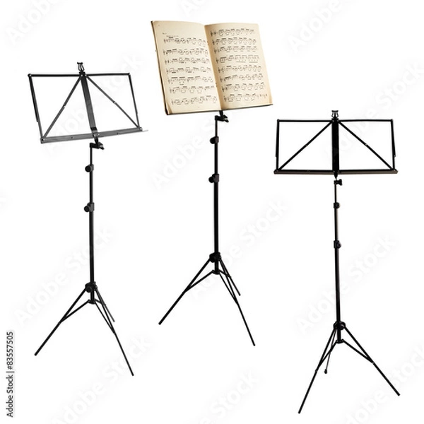 Obraz music stands isolated with clipping path