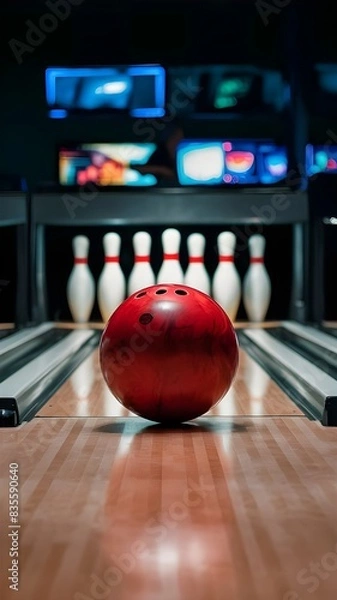 Obraz bowling ball and pins