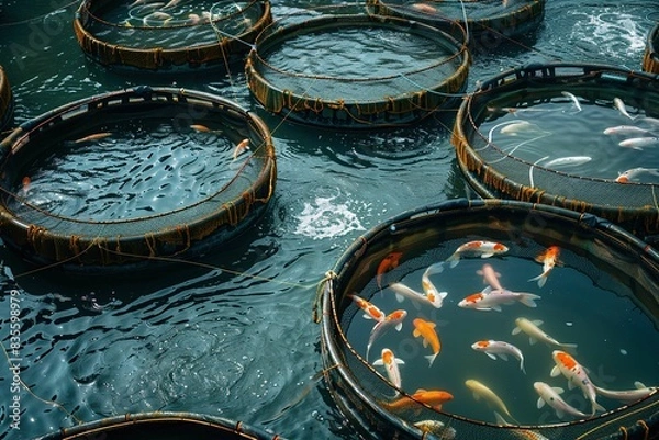 Obraz Fish farming