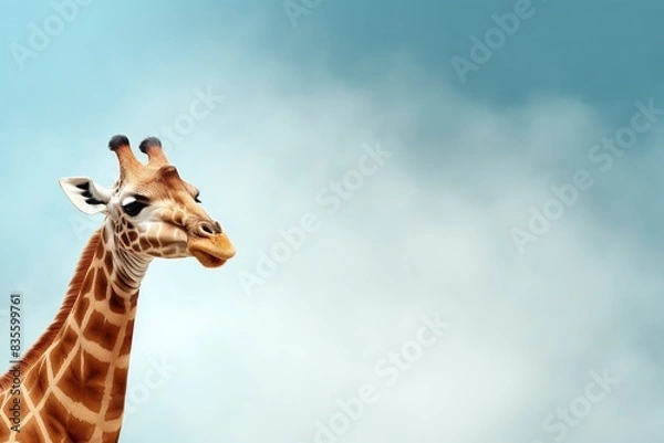 Obraz giraffe in the zoo, generative ai