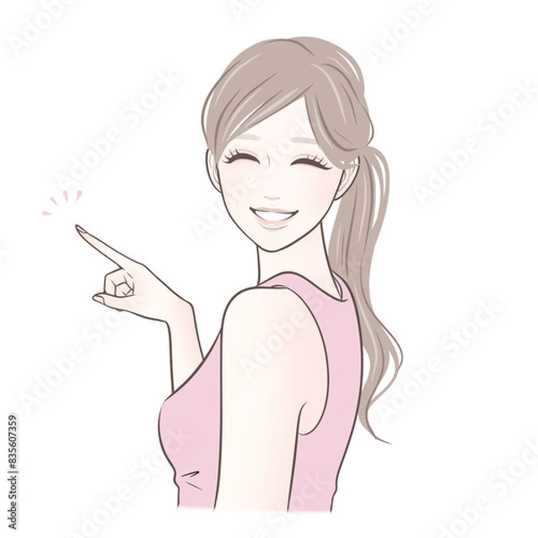 Obraz 女性・女の子のイラスト素材