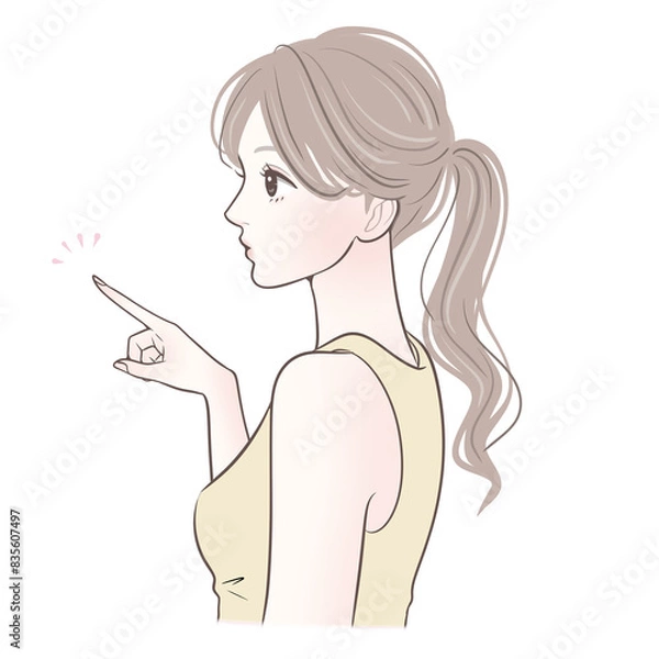 Obraz 女性・女の子のイラスト素材