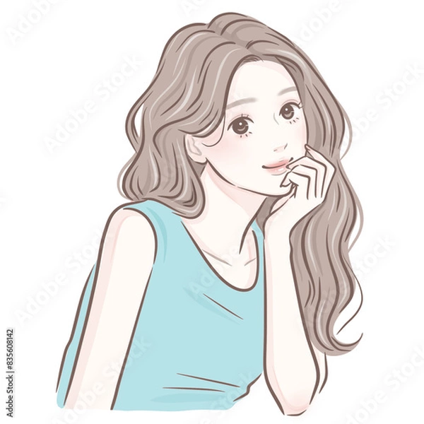 Obraz 女性・女の子のイラスト素材