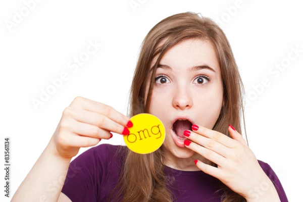 Obraz Expressing surprised reaction