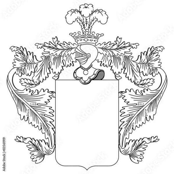 Obraz Heraldic Frame
