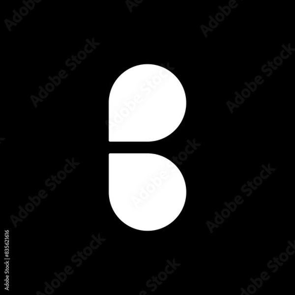 Obraz letter b logo 