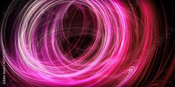 Obraz Abstract pink energy circles