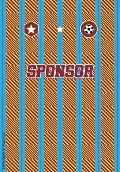 Obraz Sport Jersey Sublimation Design