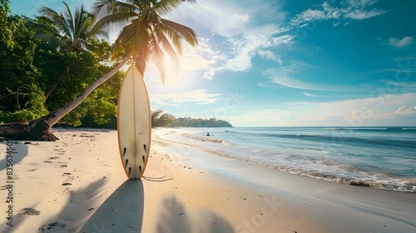 Fototapeta ビーチとサーフボード