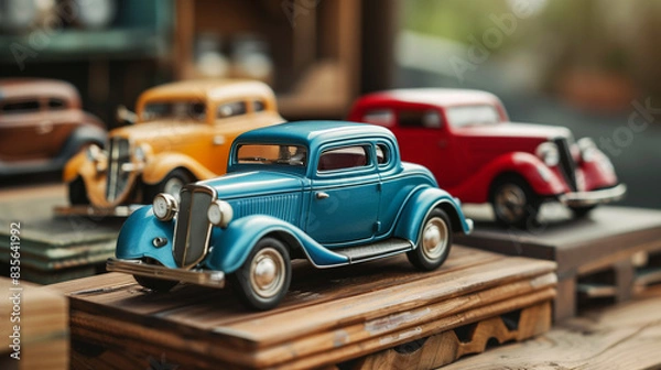 Fototapeta miniature vintage car 