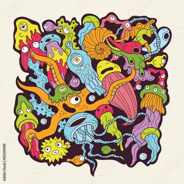 Fototapeta Deep sea monsters
