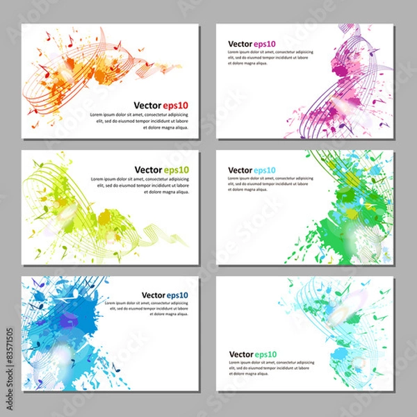 Obraz Abstract musical background