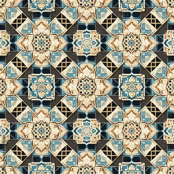Fototapeta moroco islamic pattern with texture