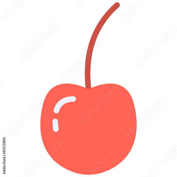 Fototapeta cherry flat icon