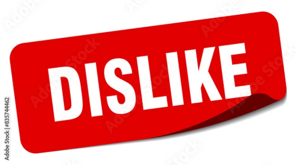 Obraz dislike sticker. dislike label