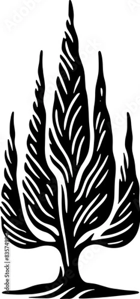 Fototapeta Cypress Tree icon 1