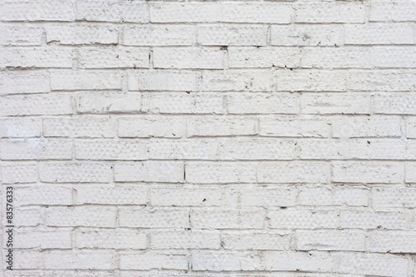 Obraz White Brick Wall