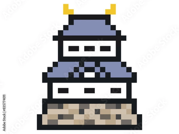 Obraz お城のドット絵