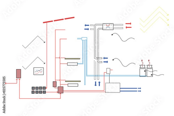Fototapeta Elements for Sustainable Development Trends Diagram, Graphical Representation of Sustainable Development