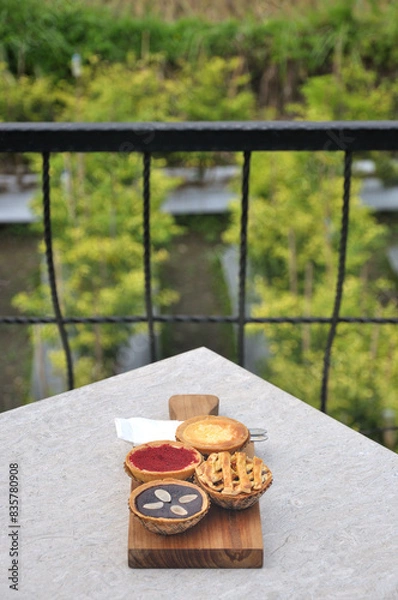 Obraz Pies on A Cutting Board 2