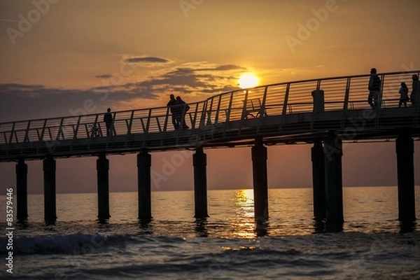 Fototapeta Versilia sunset