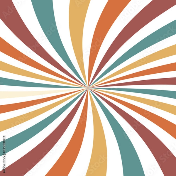 Fototapeta Retro Sunburst Simple