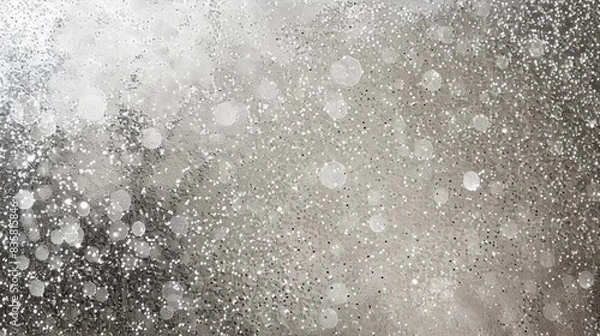 Fototapeta Abstract Sparkling Silver Glitter Texture Background