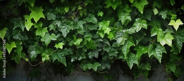 Obraz Tropical green ivy plant with climbing vines isolated on a white background, providing ample copy space image with a clipping path.