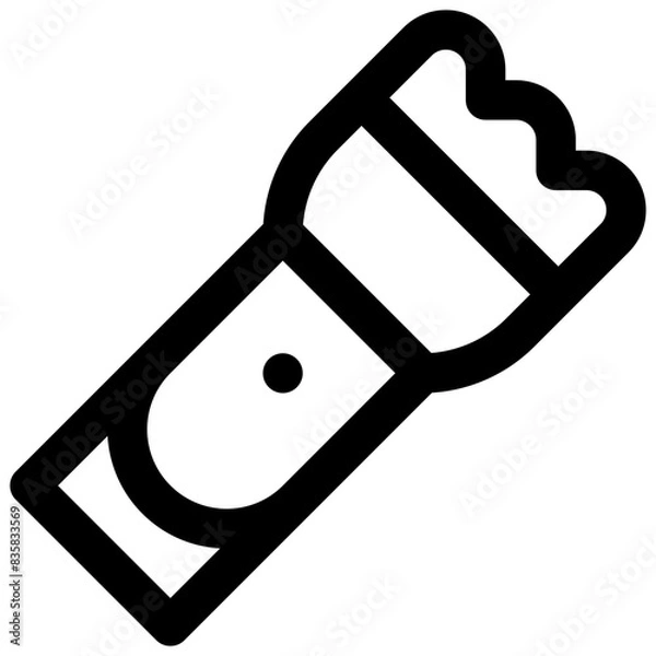 Obraz Torch. Editable stroke vector icon.