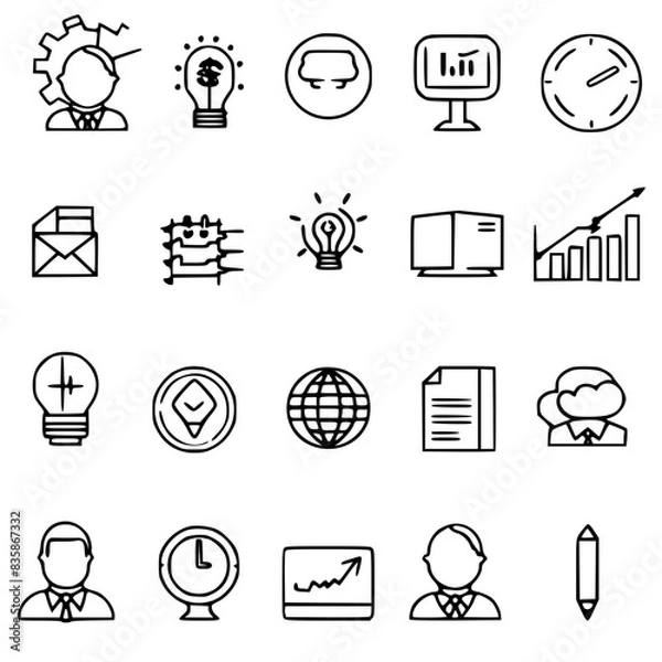Fototapeta Business Icons Set