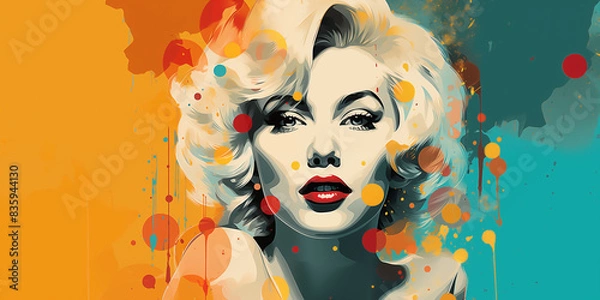 Fototapeta Dynamic Multicolor Woman’s Face