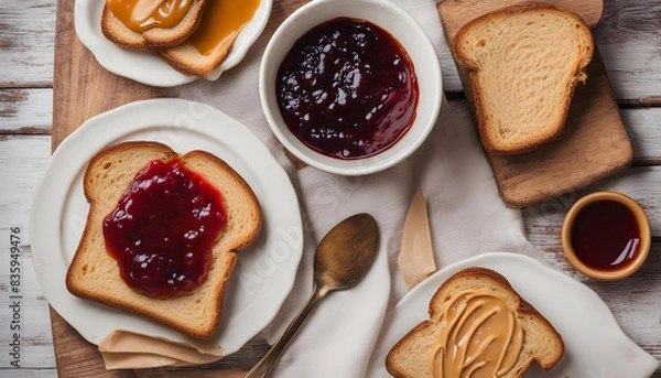 Fototapeta cookies with jam