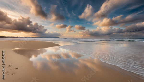Fototapeta sunset on the beach
